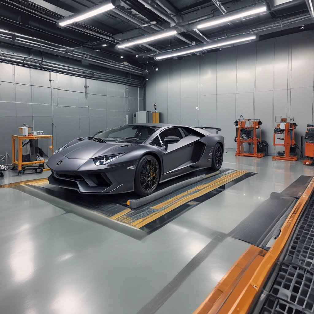 Supercar in officina tecnica tra performance e test professionali